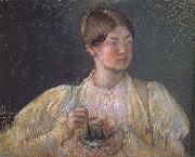 Mary Cassatt Hot chocolate oil painting picture wholesale